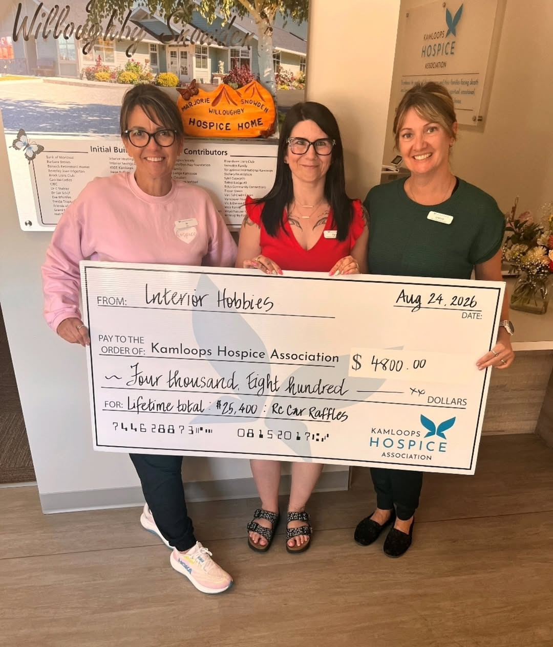 Kamloops Hospice Donation